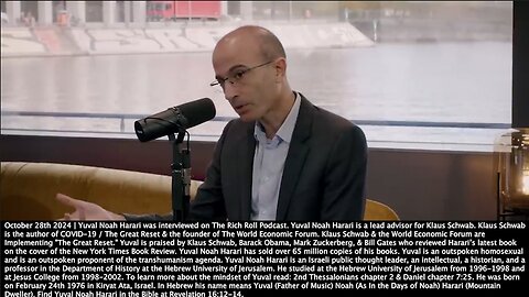 The Bible | Yuval Noah Harari | "Think About Religions of the Book, Judaism, Christianity, Islam They Get Authority to a Text. Now You Have Technologies for the Text to Speak to You." "AI Can Even Write a New Bible." - 6/6/2023