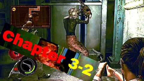 A lot of screaming in Chapter 3-2 with Cloud and Pros | Resident Evil 5 #residentevil5 #fyp #lol
