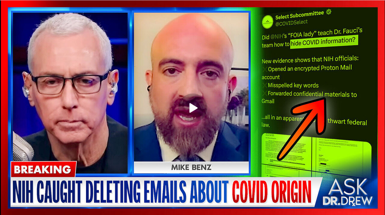 Newly-Revealed 2020 Emails By NIH Officials Expose Effort To Conceal COVID-19's Real Origin