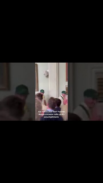 Get him kicked out!' Furious Aussie cricketer tells Lord's security #shorts #furious #cricketer