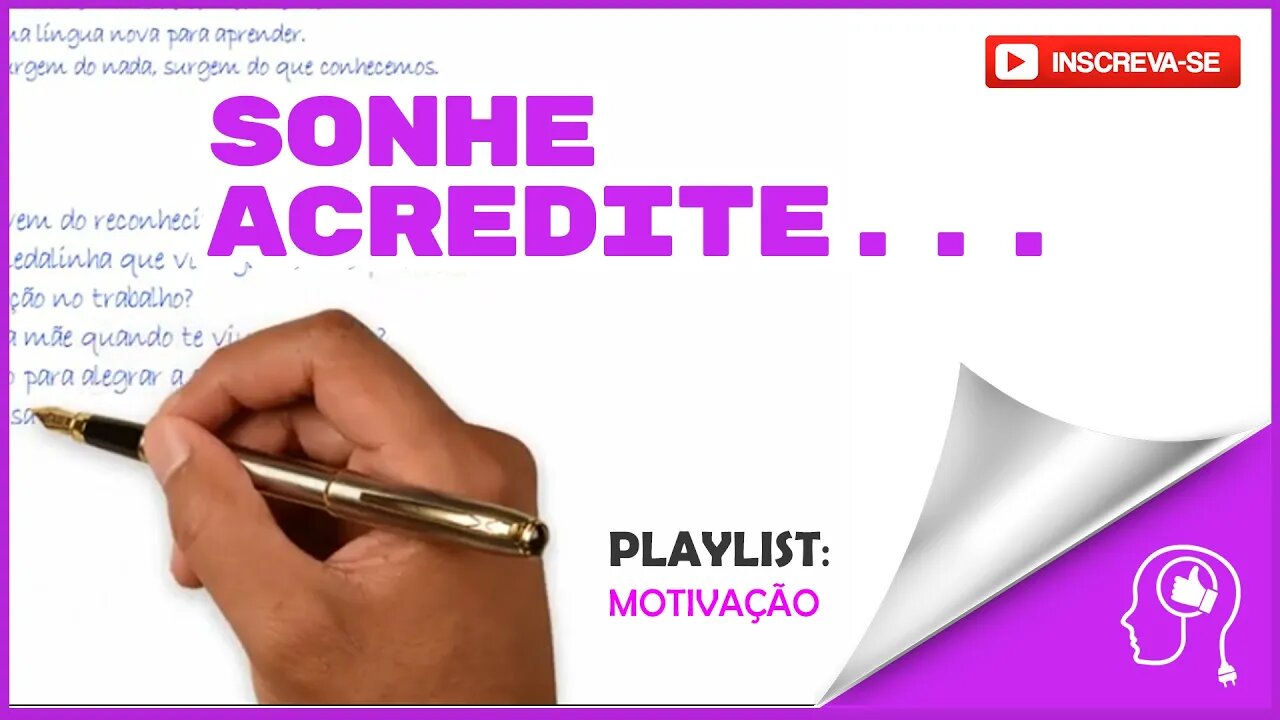 SONHE ACREDITE! | #pensepositivo #sonhe #frasesmotivacionais