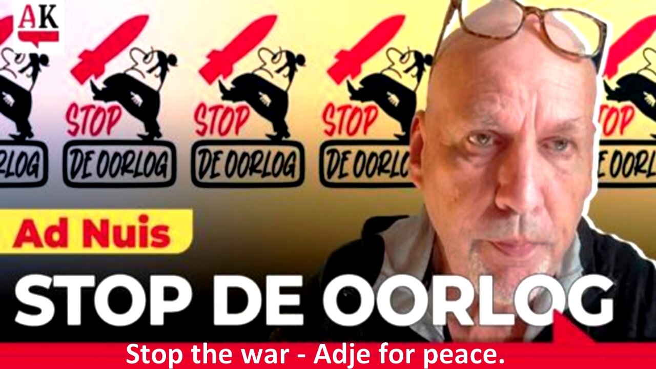 Stop the war - Adje for peace.