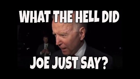 What the Hell did Joe Biden Just Say? (aka Grandpa Munster)