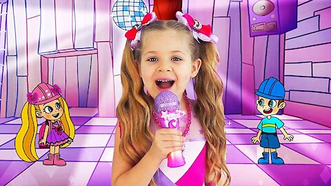 FOR KIDS Diana and Roma Cheer Up Baby Oliver with Music