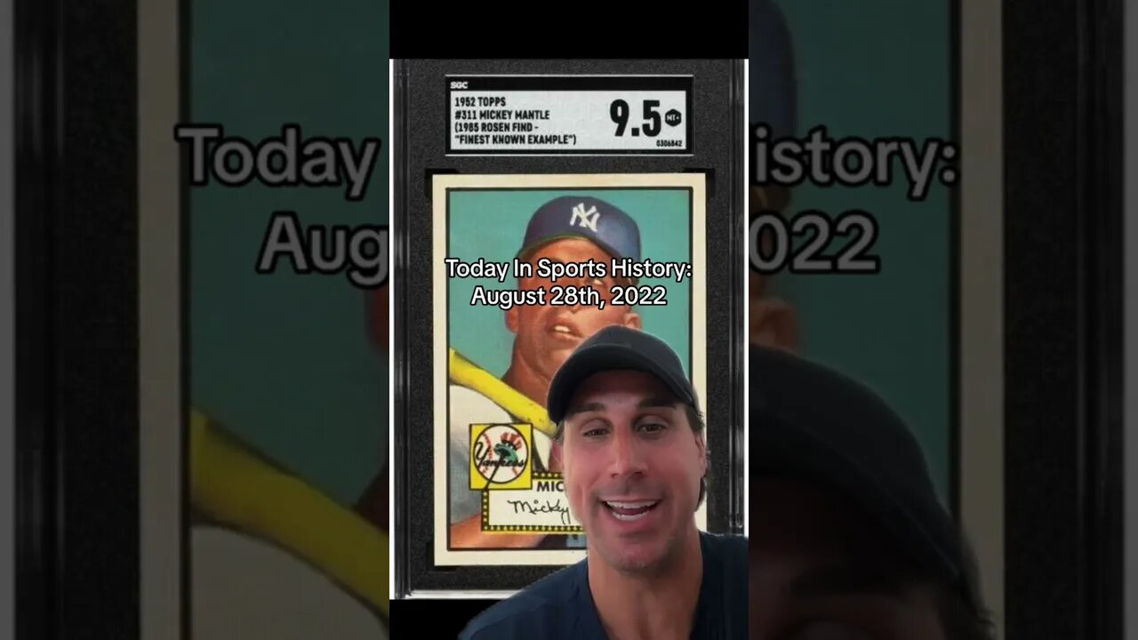 TODAY IN SPORTS HISTORY: 8/28/2022 #shorts