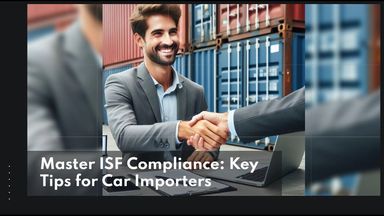 Mastering ISF Compliance: Essential Tips for Importing Cars Efficiently!