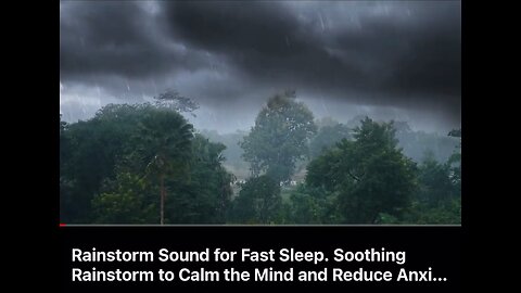 Rainstorm to stimulate Fast deep sleep