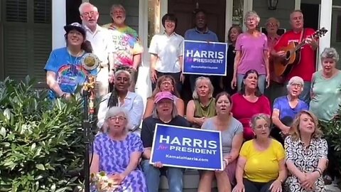 'MAGA Is A Cult' Screech The Old Cat Ladies (Dudes?) Singing Creepy 'Folk Song' For Kamala Harris