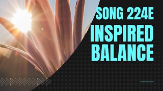 Inspired Balance (Song 224E, piano, drums, music)