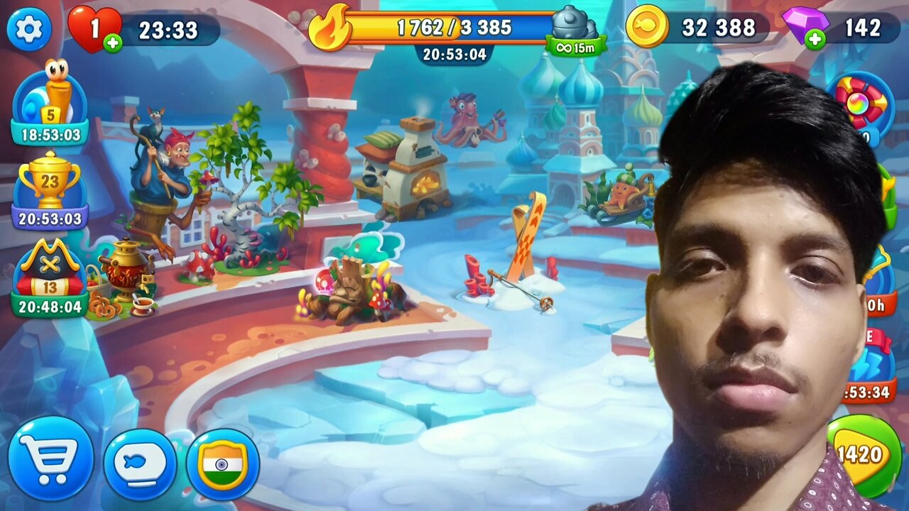 Fishdom level 1420/NayekGaming /debojyotinayek nayek