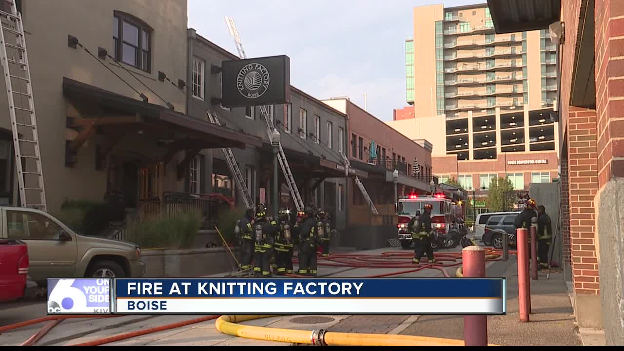 Knitting Factory in Boise catches on fire