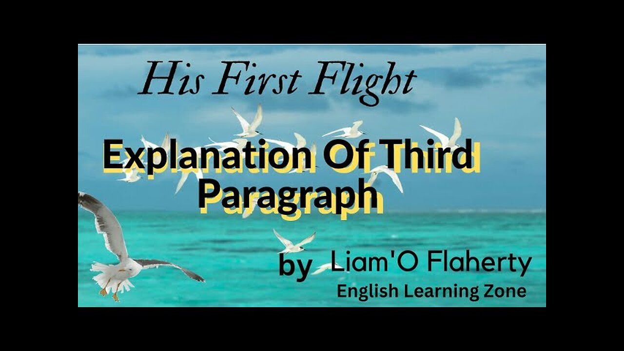 His first Flight || second Paragraph || explanation || story || || Command English