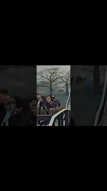 London 1896 historical footage improved by AI technology.