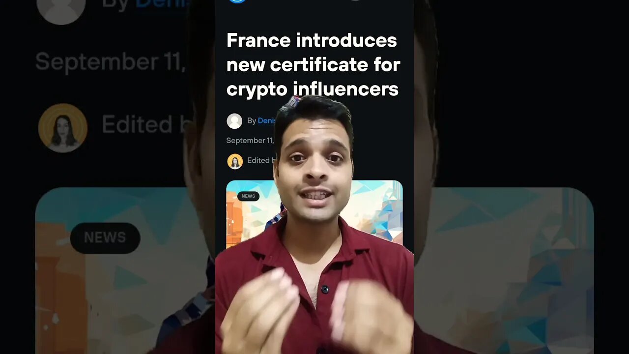 what is responsible Crypto Influence Certificate #cryptonews