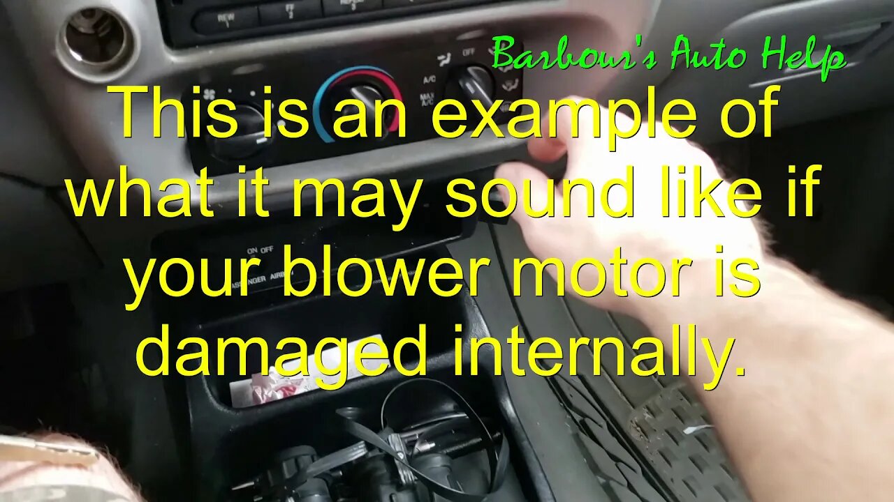 Noise A Bad Blower Motor May Make