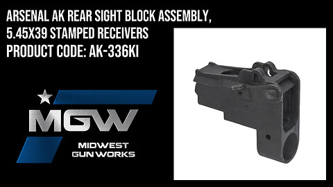 Arsenal AK Rear Sight Block Assembly, 5.45x39 Stamped Receivers - AK-336KI