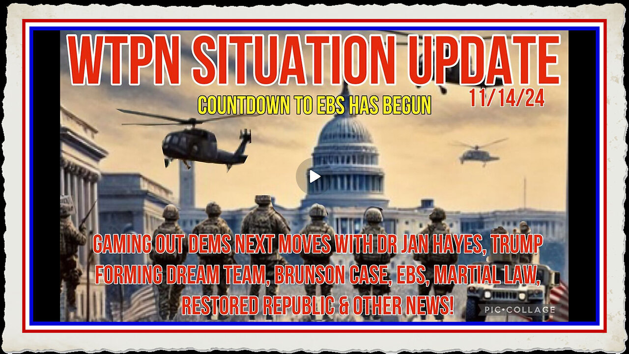 WTPN SIT UP 11 14 24 “GAMING OUT DEMS NEXT MOVES, TRUMP DREAM TEAM, EBS COUNTDOWN, BRUNSON MORE”