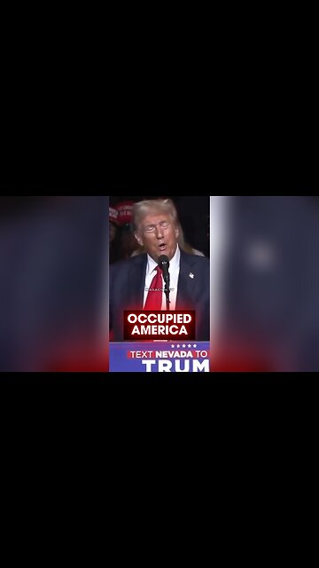 Trump: America is OCCUPIED