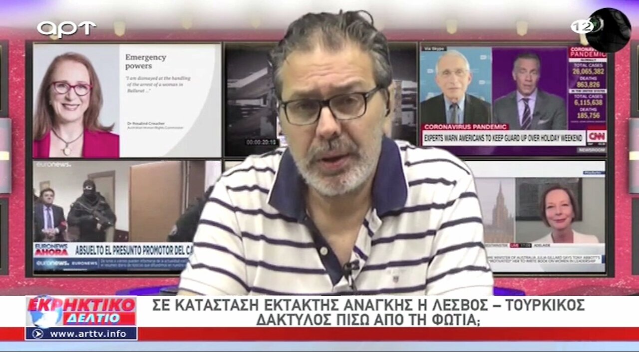 Ο Στέφανος Χίος στο Εκρηκτικό Δελτίο του ΑRΤ 09-09-2020