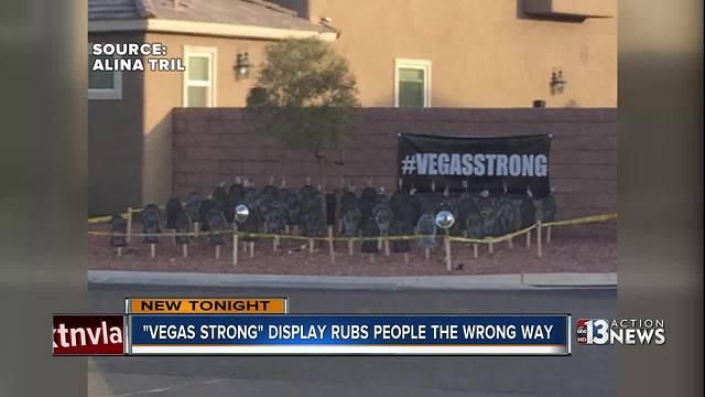 UPDATE: Homeowner reacts to controversy surrounding #VegasStrong display