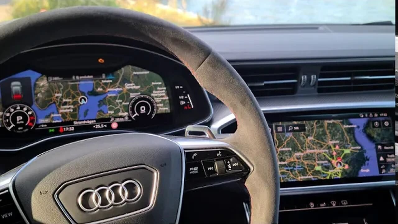[8k] Interior Nardo Grey Audi RS6 Avant C8 RS Designpackage red with Black Valcona Leather Alcantara