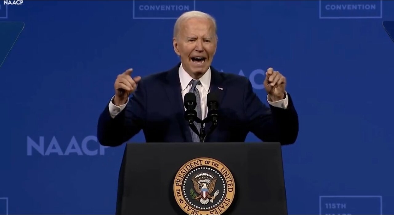 Biden Screams About Condemning Violence