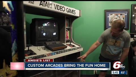 Custom arcade games installed in your home