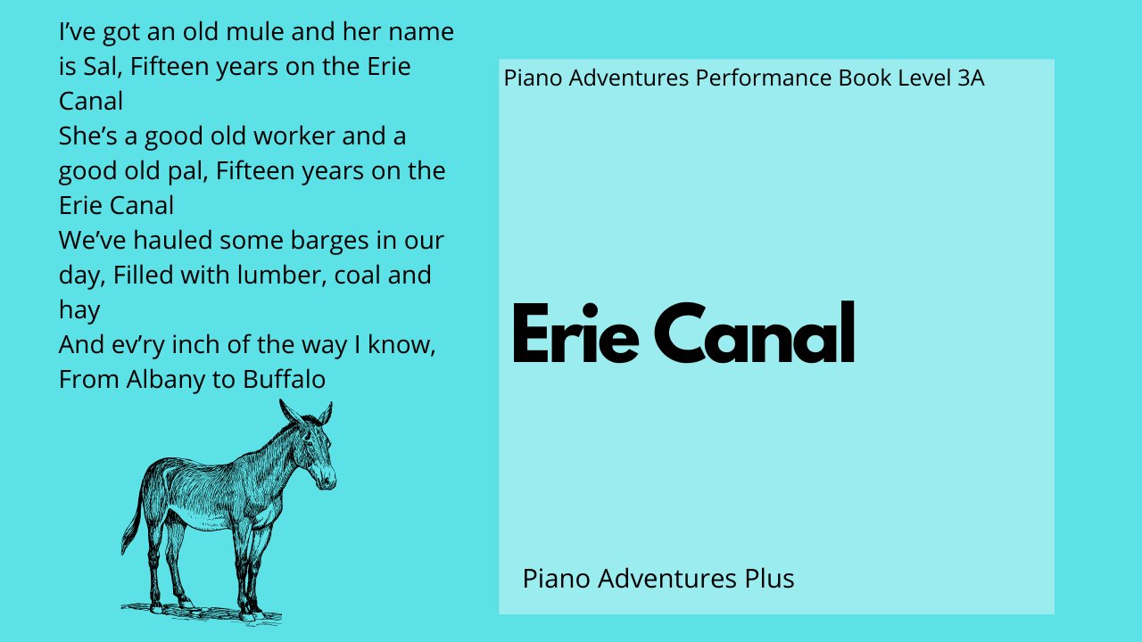 Piano Adventures Performance Book 3A - Erie Canal