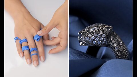 Mysterious silver ring with leopard and 80 stones 💍🐆 Incredible result!