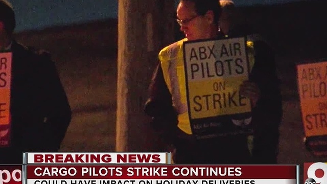 Cargo pilots continue strike at CVG