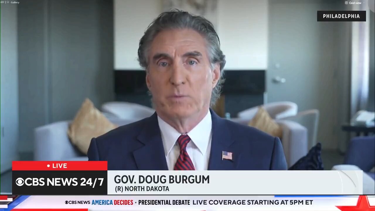 🚨 Burgum Slams Harris: 56 Days of Little Scrutiny & Copy-Paste Policies! 🤔🖥️