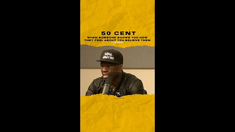 #50cent When someone shows you how they feel about you believe them. Do you believe them? 🎥 @hot97