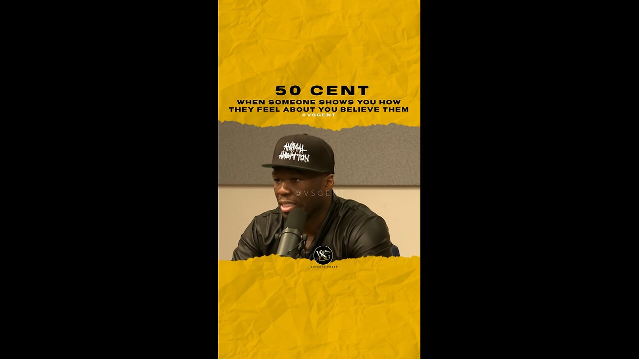 #50cent When someone shows you how they feel about you believe them. Do you believe them? 🎥 @hot97