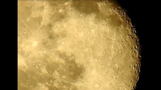 Moongazing Video 005 | Detailed Moon Passing By | Nikon P9