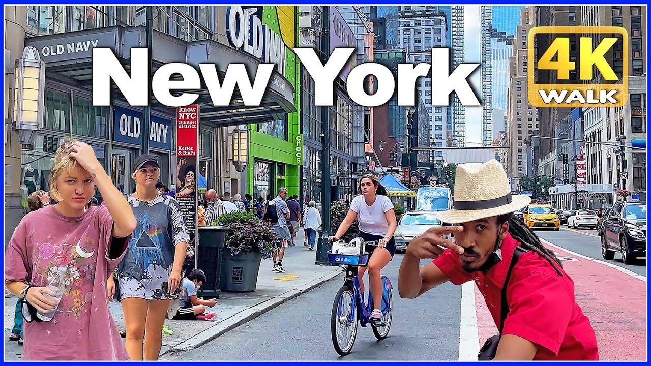 【4K】WALK 34th Street NEW YORK City USA Travel vlog 4k video