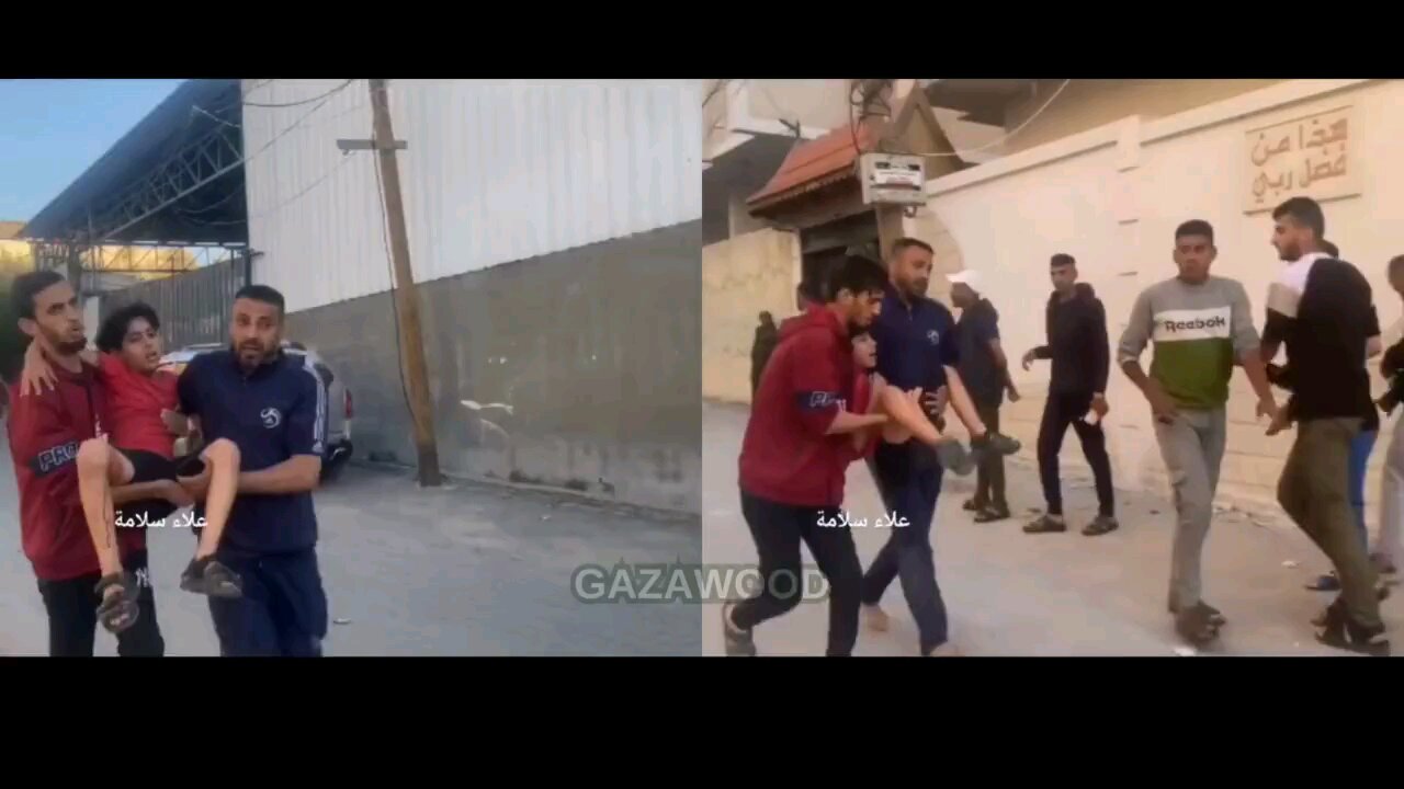 The "suffering" child of Gaza - Same child. Same actors. Same camera crew. Different locations...