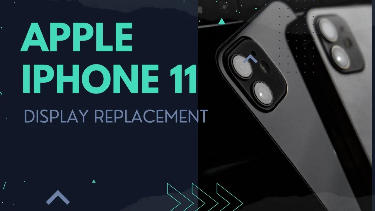 Apple Iphone 11, screen display, replacement, repair video