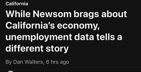 Gavin Newsom Is LYING The Economy Is Actually TREMBLING