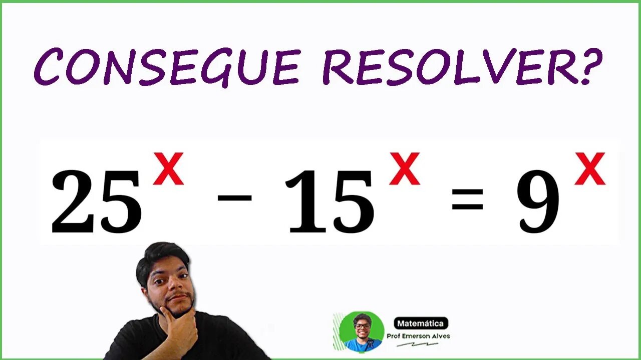 🔥Como resolver equação exponencial | Olimpíada de Matemática | Você deve usar este truque Desafios