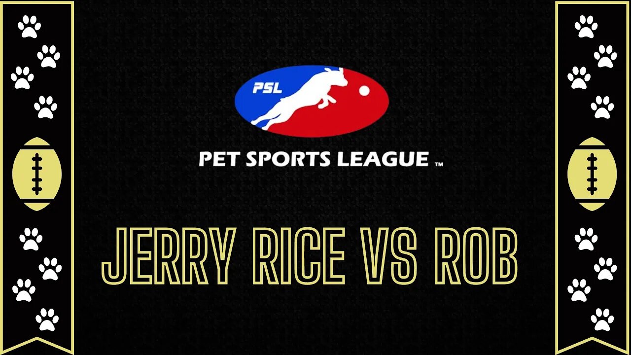 Jerry Rice & Nitus' Dog Football | Pet Sports League LIVE! - Jerry Rice vs Rob #Nintendo #Wii #Dog