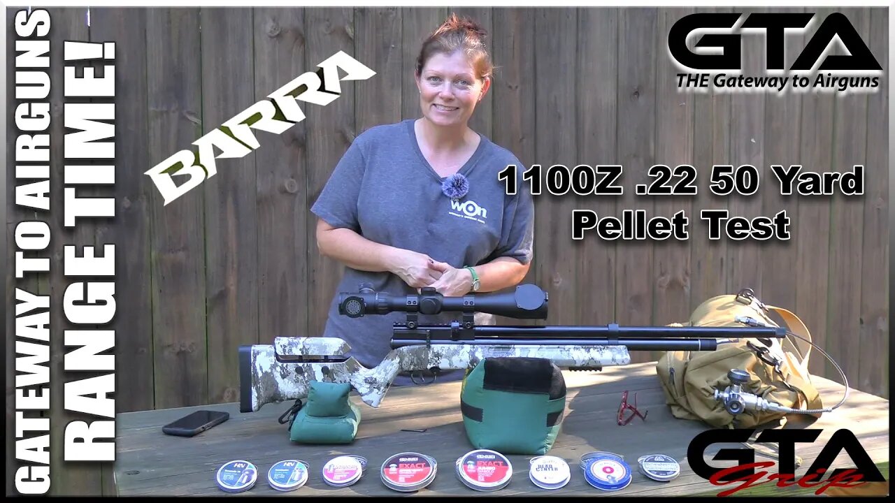 BARRA 1100Z .22 50 YARD PELLET TEST - Gateway to Airguns Range Time