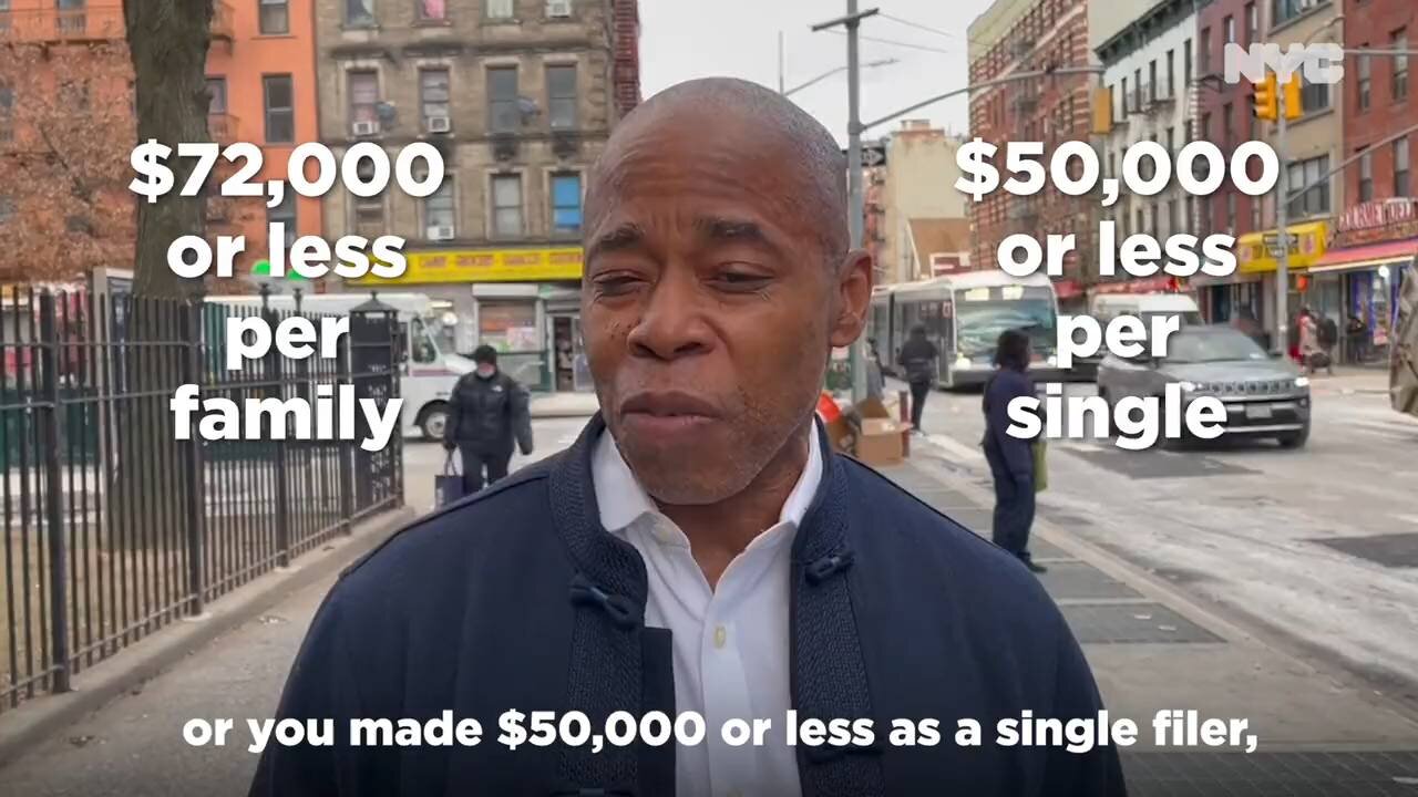 Get that money, New York City!