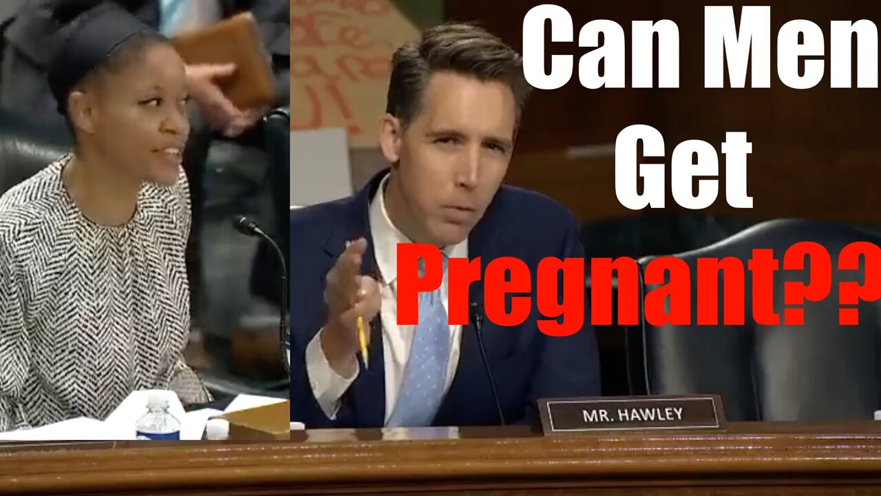 Can Men Get Pregnant?? Senator Hawley Vs Radical Leftist Professor