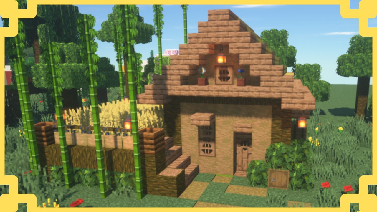 Minecraft | How to Build a Jungle Survival House With a Basement