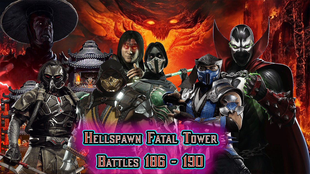 MK Mobile. Hellspawn Fatal Tower - Battles 186 - 190