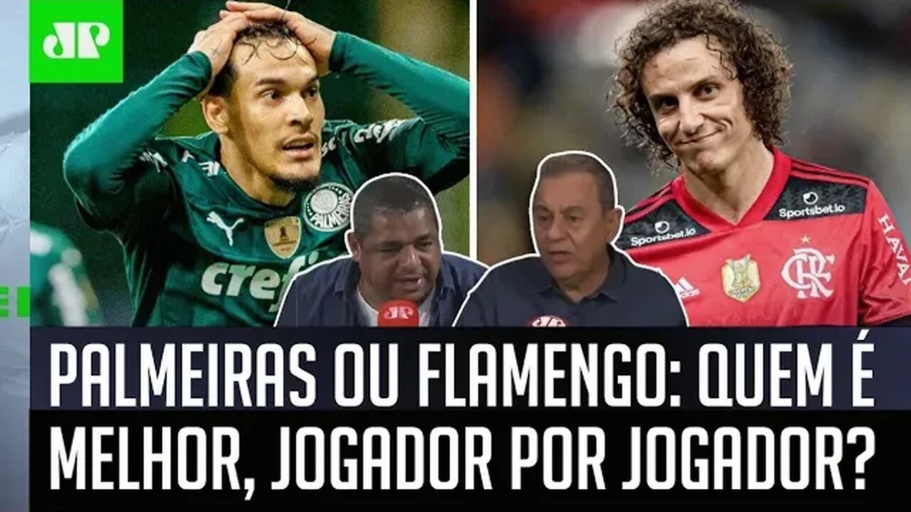 MANO A MANO POLÊMICO! Quem é MELHOR: Palmeiras ou Flamengo? Vampeta e Flavio Prado DEBATEM!