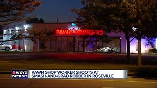 Pawn shop employee allegedly fires shots during attempted smash-and-grab