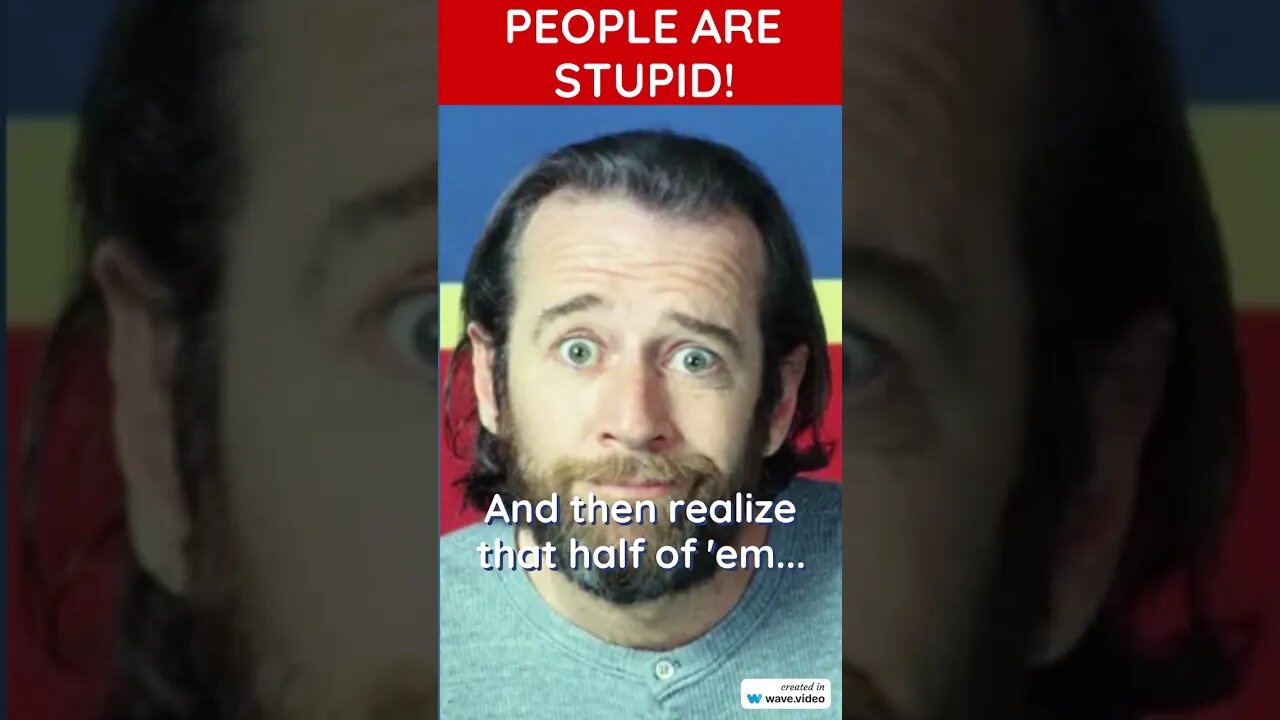 🔥PEOPLE ARE STUPID! George Carlin 🔥 #comedy #shorts #georgecarlin #georgecarlinreaction