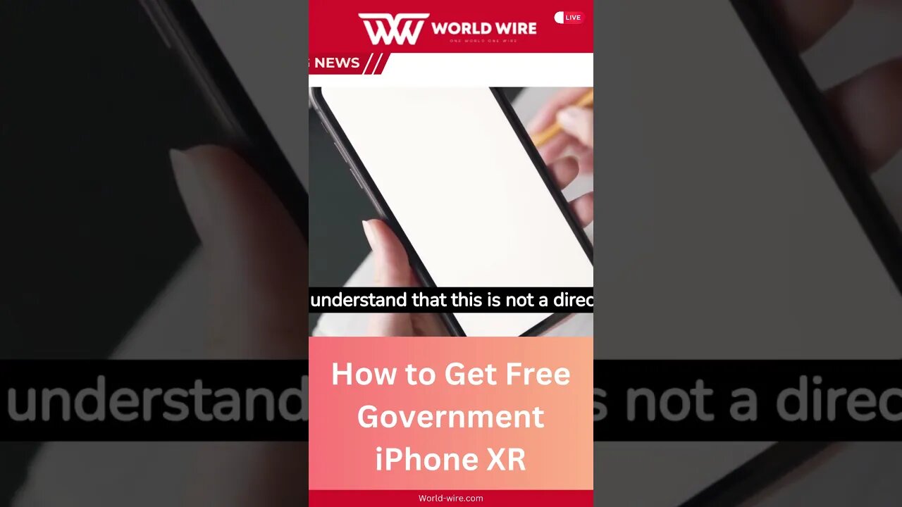 How to Get Free Government iPhone XR-World-Wire#shorts