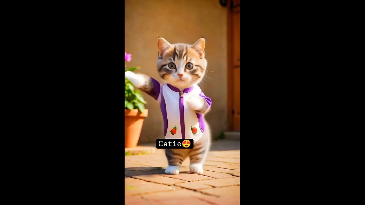 A cat dancing in a human-like manner is extremely humorous 😻